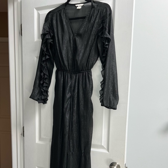 Black shimmer jumpsuit - Picture 3 of 4